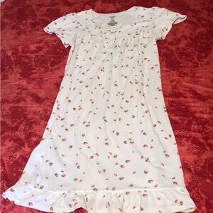 Nightgown with Pink strawberry Print